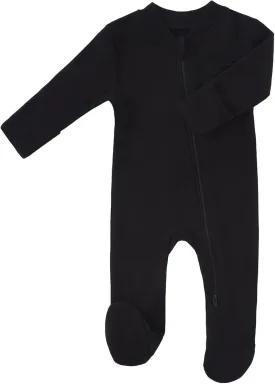 Baby 2 Way Zipper Girls Boys 100% Cotton Footed Sleep and Play with Mitten Cuffs 0-12 Months