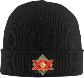 Cerveza Xx Dos Equis Logo Classic Warm Winter Knit Cap Fleece Lined Beanie Hat