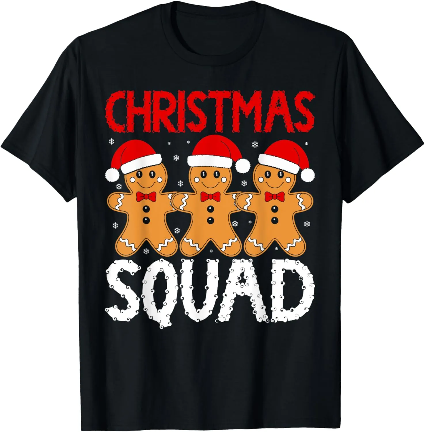 Christmas Squad Gingerbread Family Matching Christmas Pajama T-Shirt