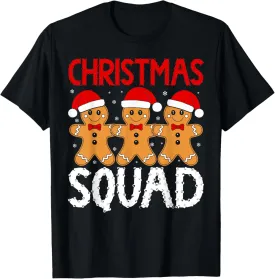 Christmas Squad Gingerbread Family Matching Christmas Pajama T-Shirt