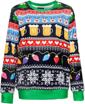 Colorful House Unisex's Ugly Christmas Jumper Sweater Printed Pullover,3D Funny Digital Print Sweatshirt Suit for Men Woman