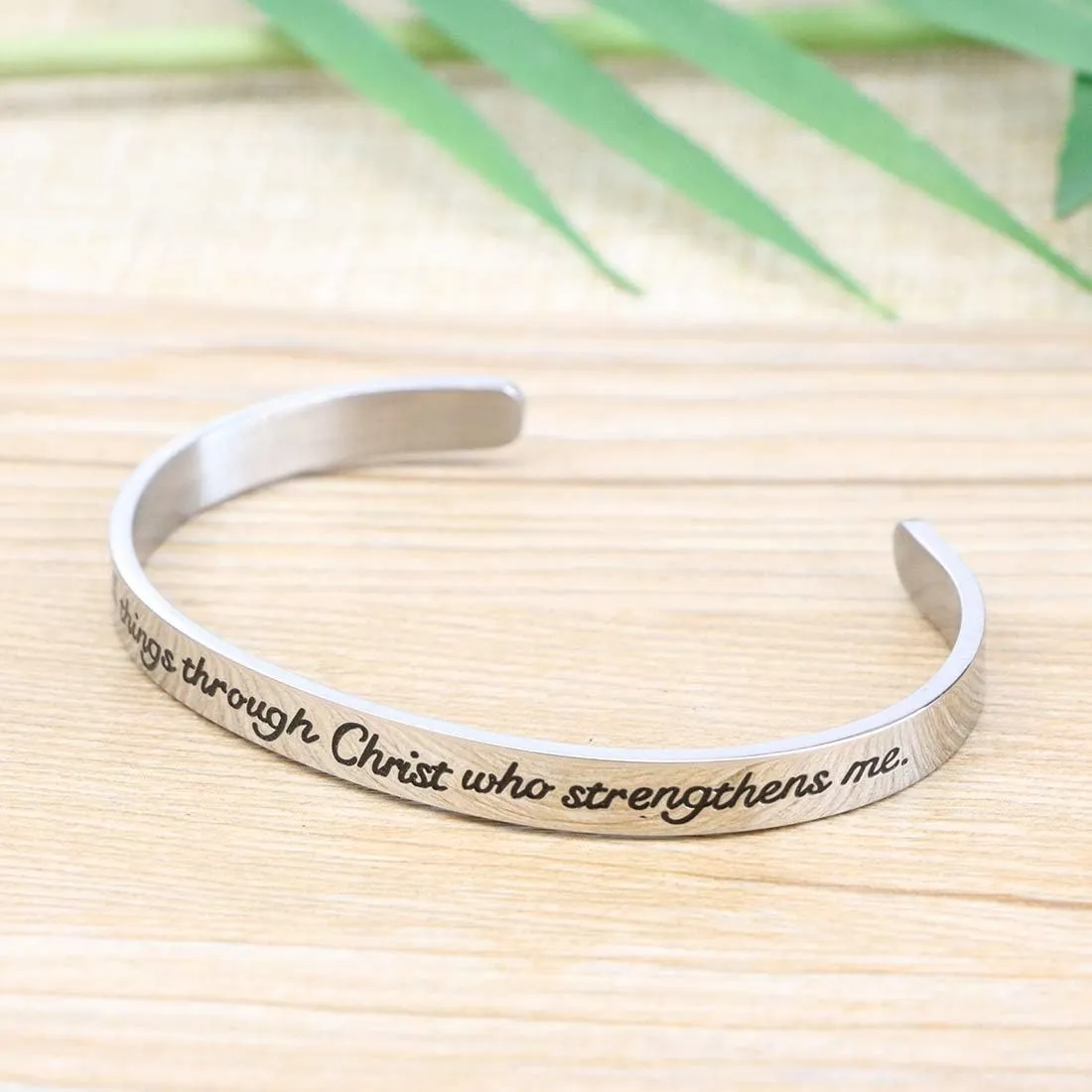   for  Inspirational Gifts Bible Verse Religious Faith Jewelry Cuff Bracelet Mothers Day Christmas Birthday Jewelry for Her Mother Daughter