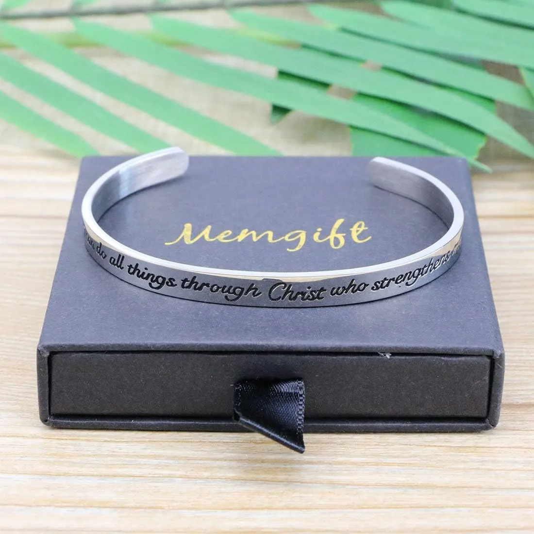   for  Inspirational Gifts Bible Verse Religious Faith Jewelry Cuff Bracelet Mothers Day Christmas Birthday Jewelry for Her Mother Daughter