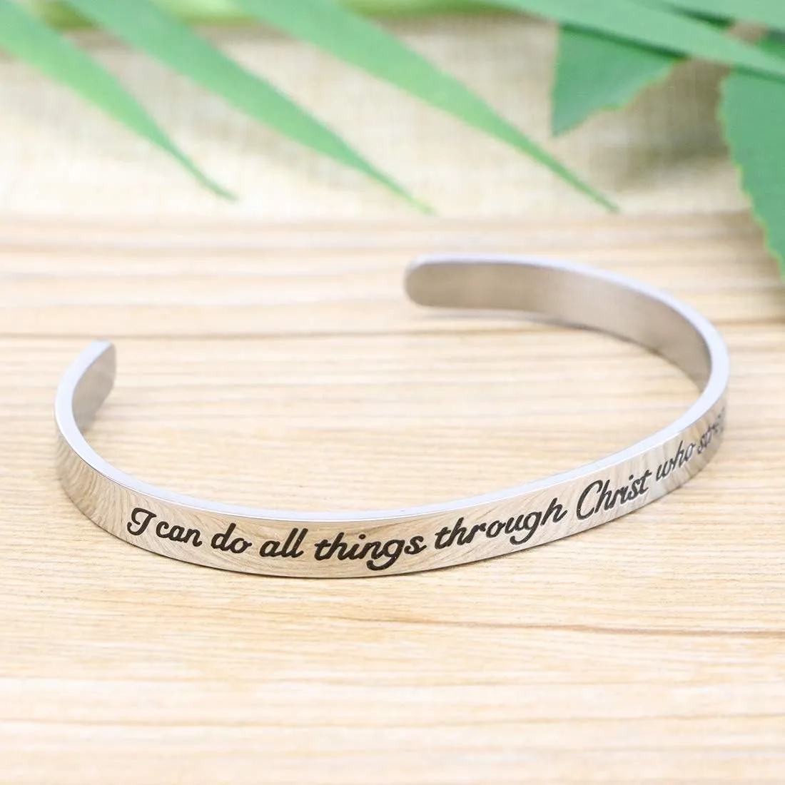   for  Inspirational Gifts Bible Verse Religious Faith Jewelry Cuff Bracelet Mothers Day Christmas Birthday Jewelry for Her Mother Daughter
