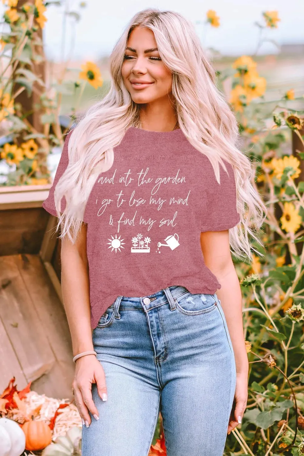Garden Shirts for Women Plant Lover T-Shirt Gardener Lover Tee Tops Casual Plant Short Sleeve