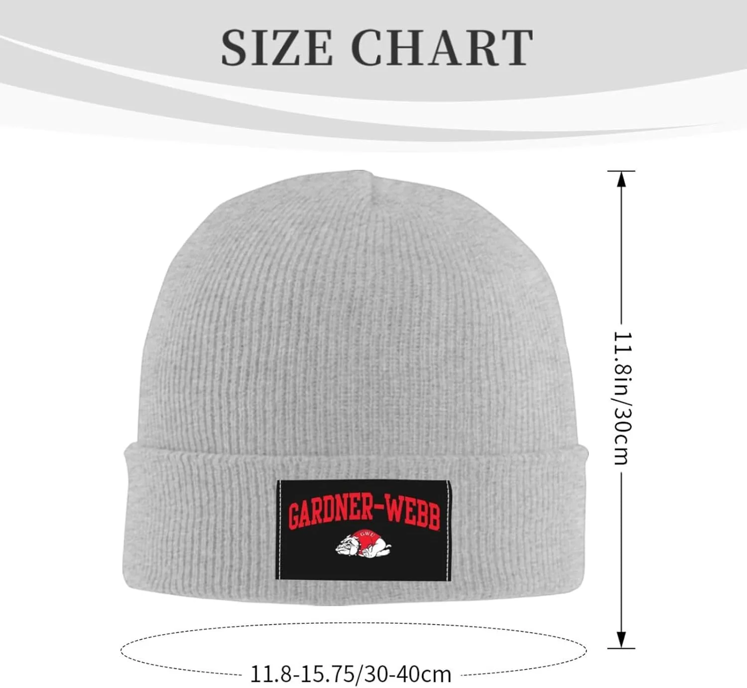 Gardner-Webb University Logo Classic Warm Winter Knit Cap Fleece Lined Beanie Hat