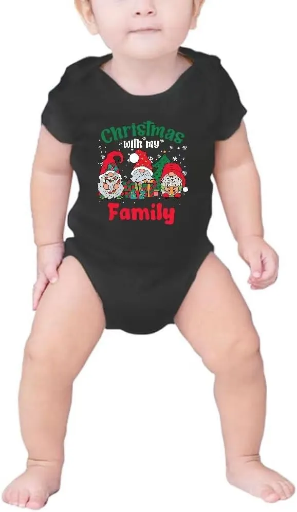 Merry and Bright Shirt Christmas T-Shirts for Family Couple Outfit Tee Christmas Top Parent-Child Short Sleeves