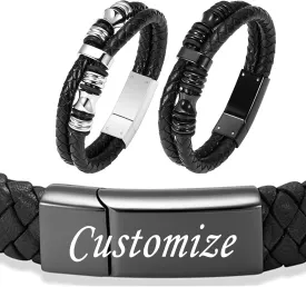 Minicremation Cremation Jewelry Urn Bracelet for Ashes Braided Leather Memorial Urn Bangle Ashes Holder for Men Women Keepsake Jewelry