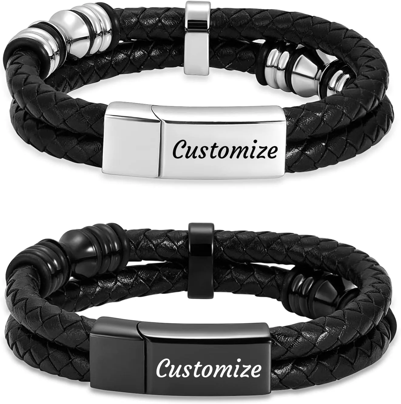 Minicremation Cremation Jewelry Urn Bracelet for Ashes Braided Leather Memorial Urn Bangle Ashes Holder for Men Women Keepsake Jewelry