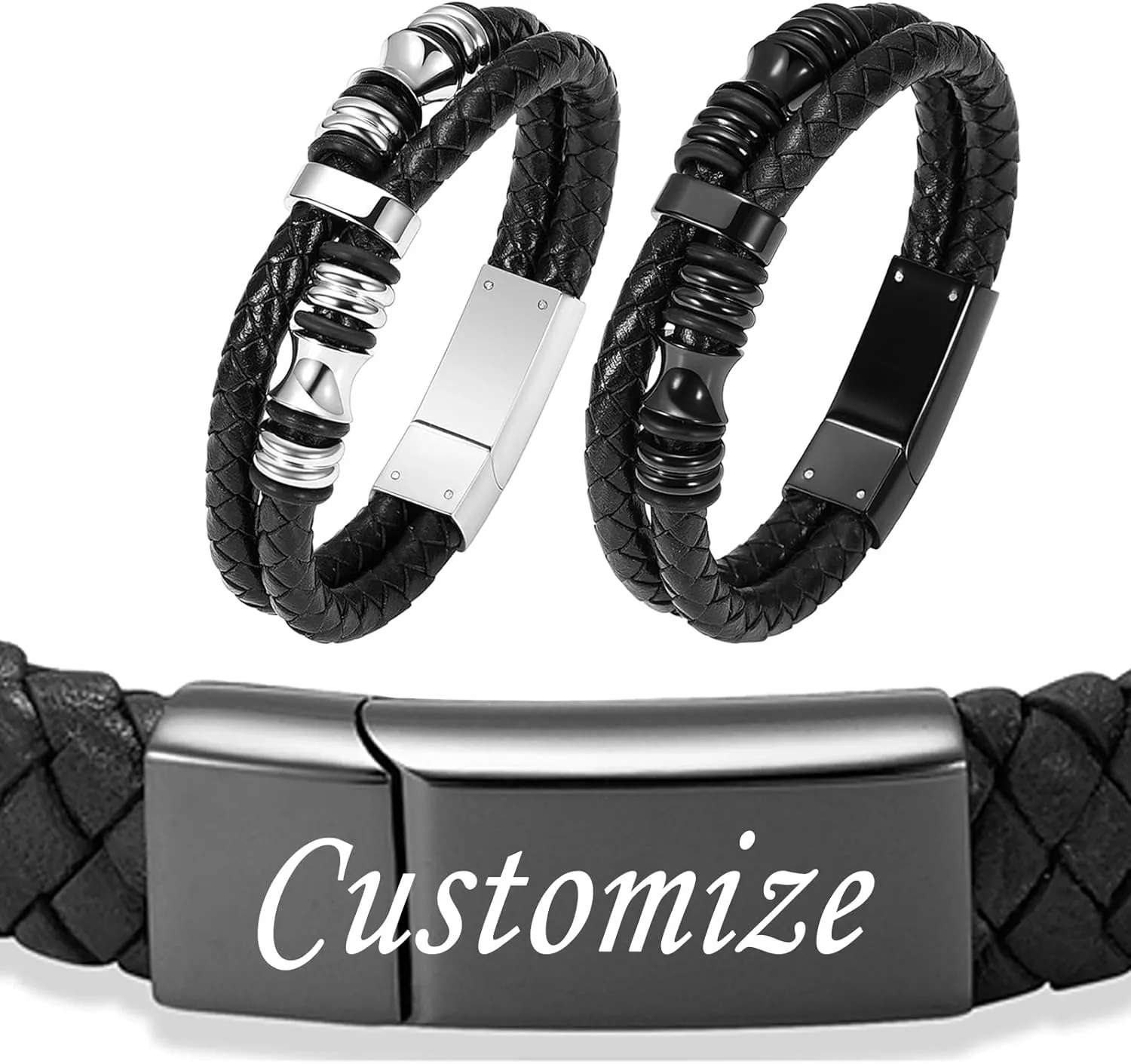 Minicremation Cremation Jewelry Urn Bracelet for Ashes Braided Leather Memorial Urn Bangle Ashes Holder for Men Women Keepsake Jewelry