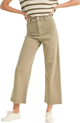 Miou Muse - Straight Wide Leg Denim Pants - MMP623