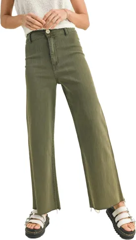 Miou Muse - Straight Wide Leg Denim Pants - MMP623