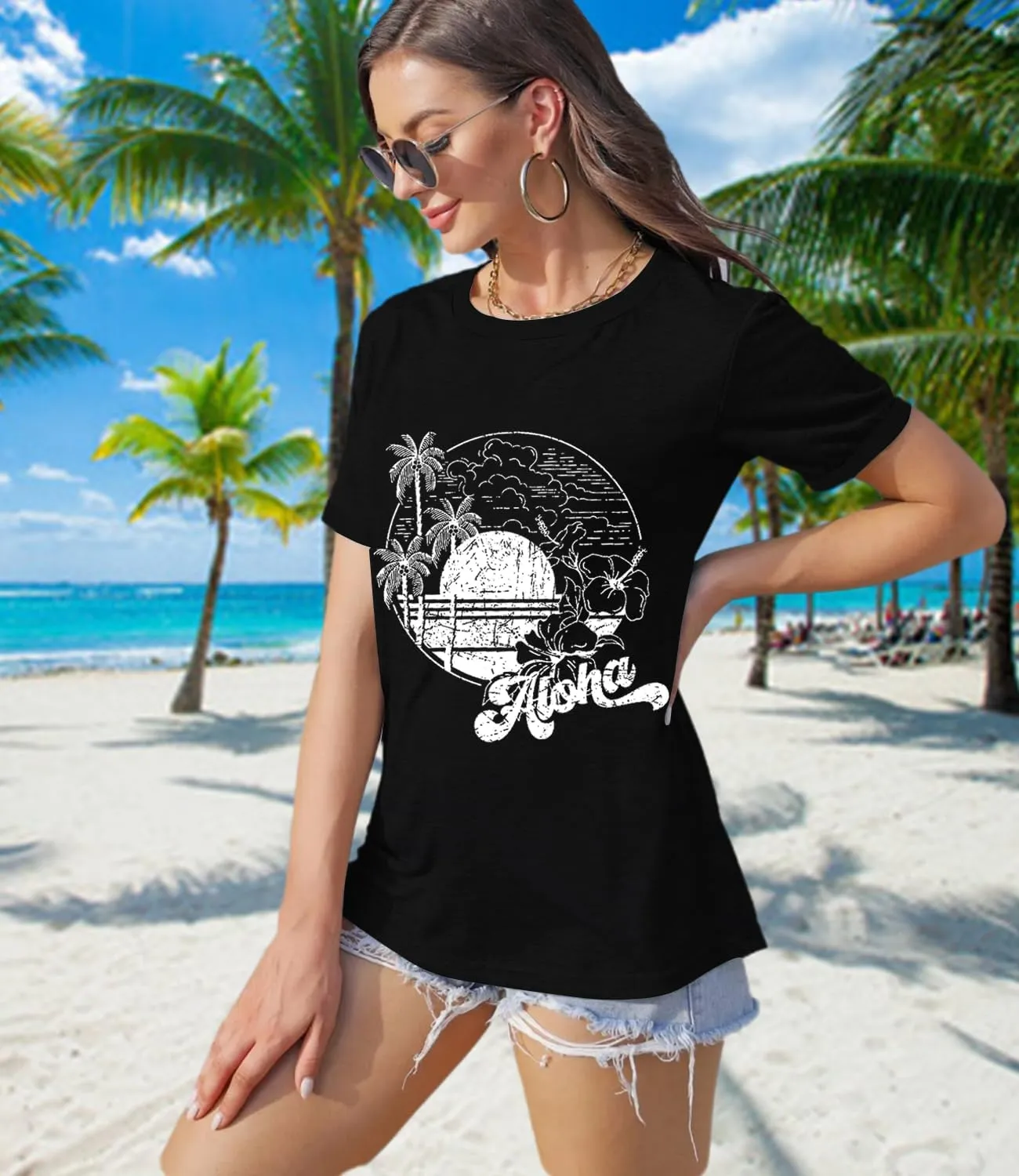 Sunflower Shirts for Women Faith Graphic Tees Short Sleeve Loose Fit Butterfly Teen Girls T Shirt Summer Tops