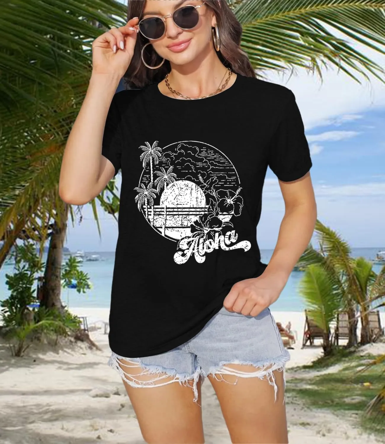 Sunflower Shirts for Women Faith Graphic Tees Short Sleeve Loose Fit Butterfly Teen Girls T Shirt Summer Tops