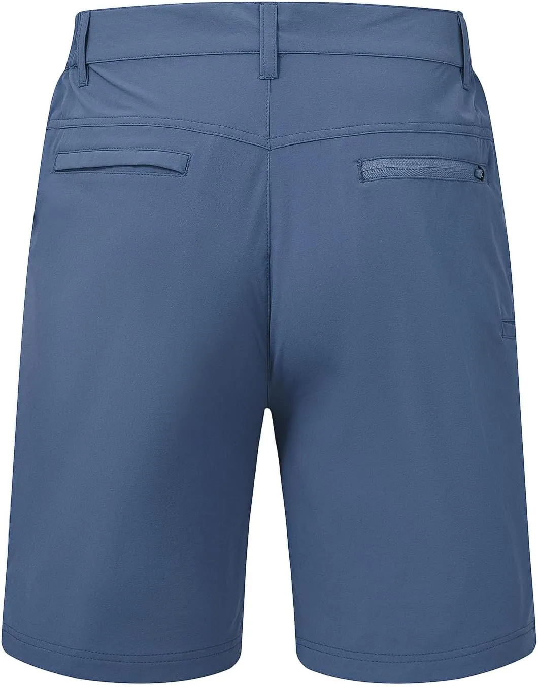 TBMPOY Men's Shorts Golf 9" Casual Elastic Waist Quick Dry Flat Front Travel Shorts with 5 Pockets