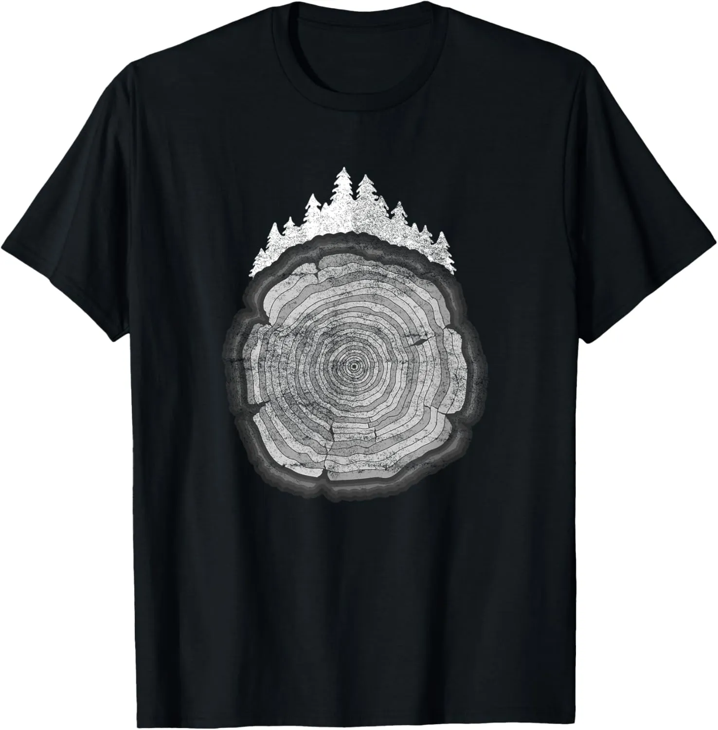 Tree Rings Woodworking Nature Lovers T-Shirt