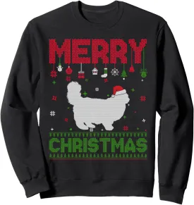 Ugly Holiday Sweater Christmas Funny Ragdoll Cat Graphic Sweatshirt