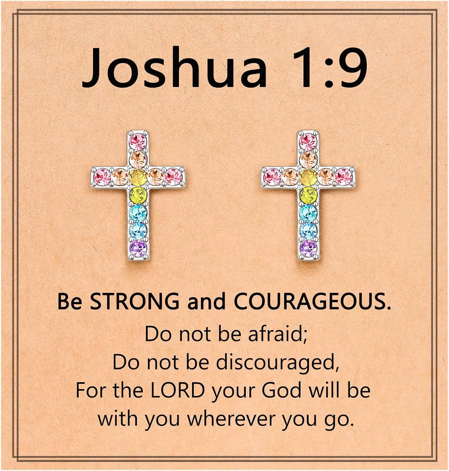 UPROMI Cross Earrings Confirmation Catholic Christian Religious Christmas Birthday Gifts for Teens Tween Teenager