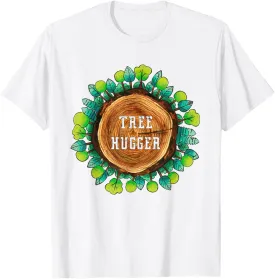 Vintage Retro Environmental Nature Lover Tree Hugger T-Shirt