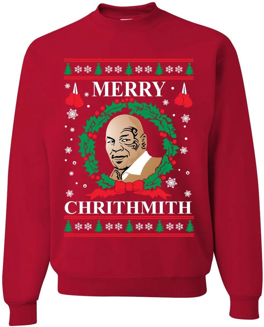 Wild Bobby Merry Chrithmith Ugly Christmas Sweater Unisex Crewneck Graphic Sweatshirt