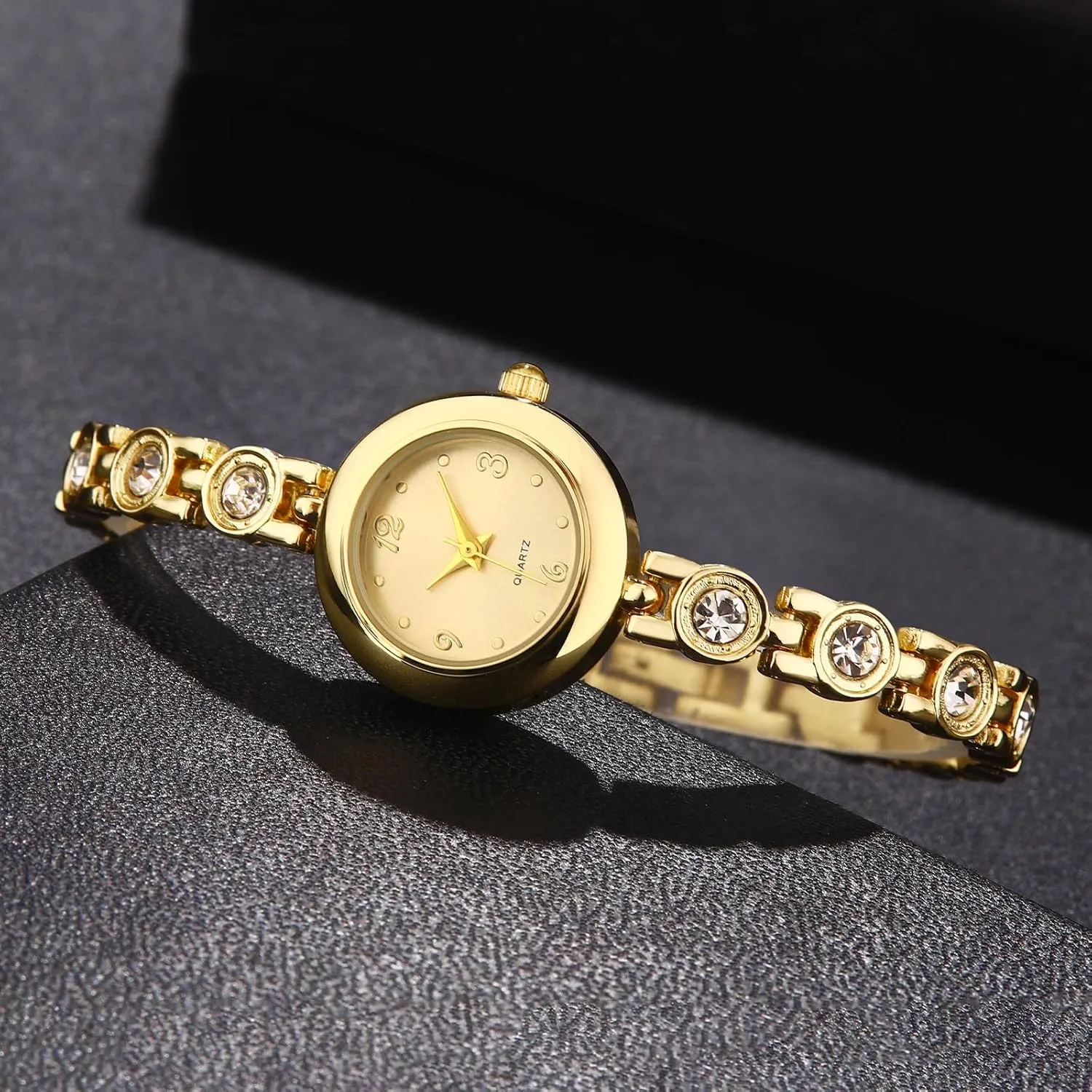 Womens Waterproof Wrist Watch,Women's Small Thin Analog Bracelet Quartz Watch Dainty Christmas Gifts