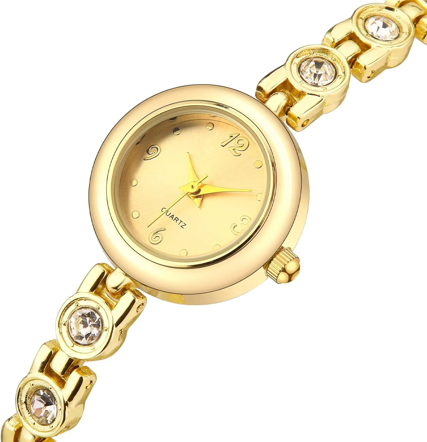 Womens Waterproof Wrist Watch,Women's Small Thin Analog Bracelet Quartz Watch Dainty Christmas Gifts